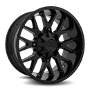 20x10 Hardrock Affliction Gloss Black 5x127/139.7 ET-19 wheel/rim