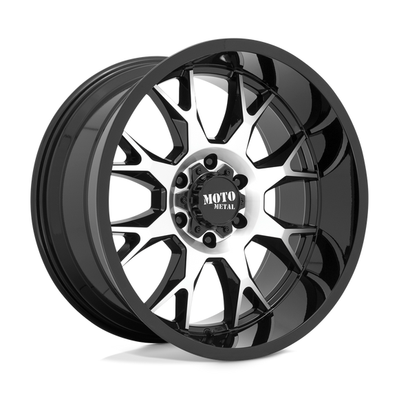 20X10 Moto Metal MO806 Gloss Black Machined 5X139.7 ET-18 wheel/rim