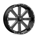 20X7 MSA Offroad Wheels Flash Gloss Black Milled Wheel/Rim 4x156 ET0