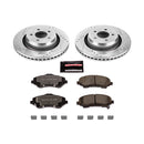 PowerStop Z36 Carbon-Fiber Ceramic Brake Pad with Drilled and Slotted Rotor Kit