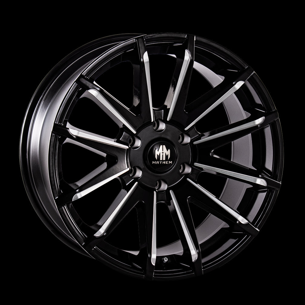 20x9.5 Mayhem Crossfire Black-Gloss Wheel/Rim 6x139.7 8109-2983BM25