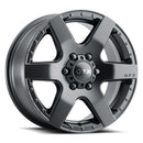 17x8 G-FX MV1 Matte Black 6x130 ET60 wheel/rim-1