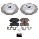 PowerStop Semi-Coated Rotor and Low-Dust Ceramic Brake Pad Kit