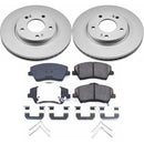 PowerStop Genuine Geomet Coated Rotor and Low-Dust Ceramic Brake Pad Kit