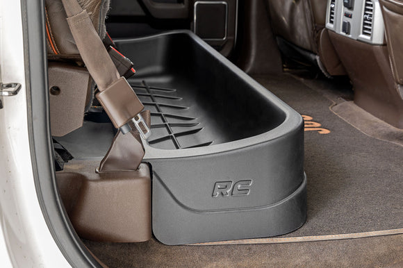 Rough Country Under Seat Storage Crew Cab For Ford F-150 15-23 Super Duty 17-22