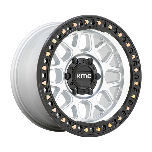 20X9 KMC KM549 GRS Machined With Satin Black Lip 6X139.7 ET0 wheel/rim