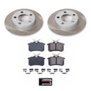 PowerStop Semi-Coated Rotor and Low-Dust Ceramic Brake Pad Kit