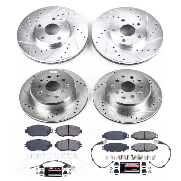 PowerStop Z23 Daily Driver Carbon-Fiber Ceramic Brake Pad and Drilled & Slotted