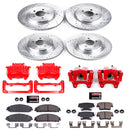 PowerStop Z23 Daily Driver Carbon-Fiber Ceramic Pads Drilled & Slotted Rotor & C