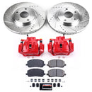 PowerStop Z23 Daily Driver Carbon-Fiber Ceramic Pads Drilled & Slotted Rotor & C