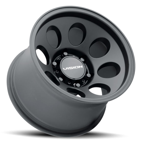 15X10 Vision Midway Satin Black 6x139.7 6x5.5 ET-25 Wheel Rim