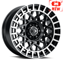 17x8.5 Vision 349 Savage Gloss Black Machined Lip 6x120 ET12 Wheel Rim