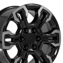 18" Replica CV65 fits Chevrolet Silverado 18 in. x 8.5 in. Gloss Black