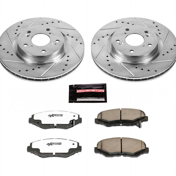 PowerStop Z26 Street Performance Ceramic Brake Pad and Drilled & Slotted Rotor K