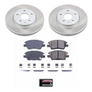 PowerStop Semi-Coated Rotor and Low-Dust Ceramic Brake Pad Kit