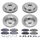 PowerStop OE Stock Replacement Low-Dust Ceramic Brake Pad and Rotor Kit