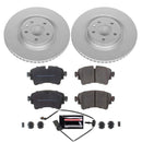 PowerStop Genuine Geomet Coated Rotor and Carbon-Fiber Ceramic Brake Pad Kit