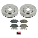 PowerStop OE Stock Replacement Low-Dust Ceramic Brake Pad and Rotor Kit