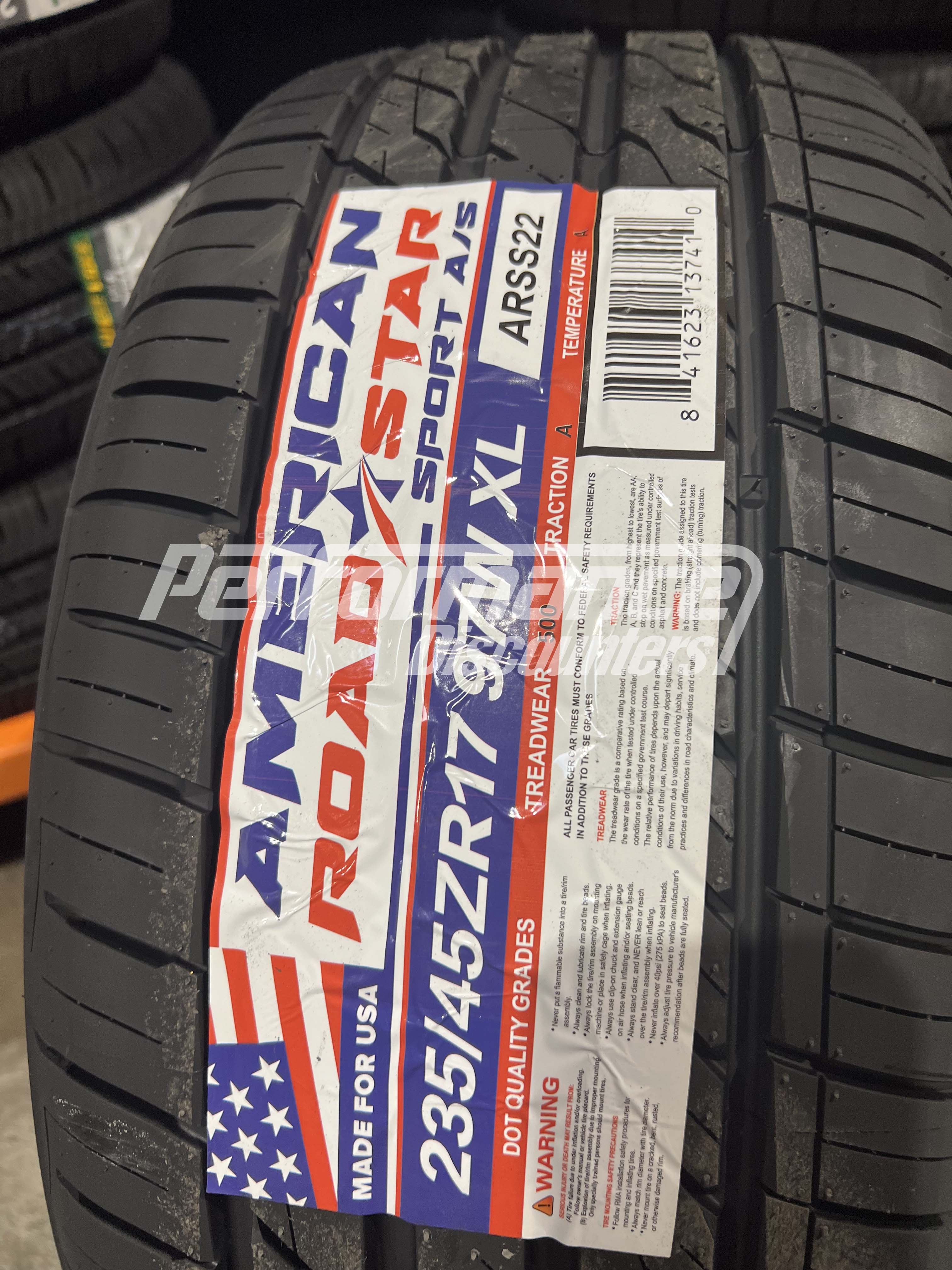 American Roadstar Sport A/S Tire(s) 235/45R17 97W SL BSW 235 45 17 2354517