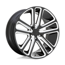 24X10 DUB S255 FLEX Gloss Black Milled 6X139.7 ET30 wheel/rim-2