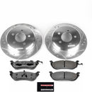 PowerStop Z36 Carbon-Fiber Ceramic Brake Pad with Drilled and Slotted Rotor Kit