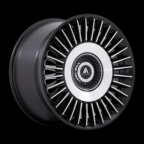 20X10.5 Asanti Black ABL-40 Tiara Black 5X112 5X114.3 5X4.5 ET40 Wheel Rim