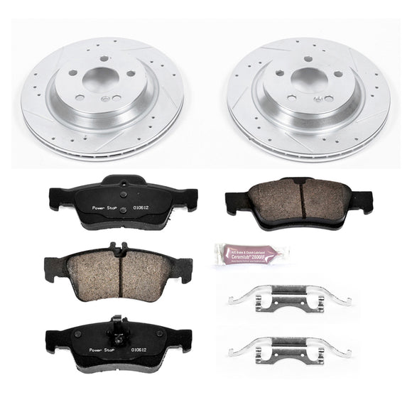 PowerStop Z23 Daily Driver Carbon-Fiber Ceramic Brake Pad and Drilled & Slotted