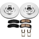 PowerStop Genuine Geomet Coated Rotor and Low-Dust Ceramic Brake Pad Kit
