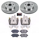 PowerStop OE Stock Replacement Low-Dust Ceramic Brake Pad, Rotor and Caliper Kit