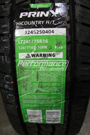 LT245/75R16 Prinx HiCountry HT2 Tire(s) 120/116S BSW E 245 75 16 2457516-8