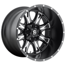 17X6.5 Fuel D513 THROTTLE Matte Black Milled 8X165.1 ET-140 wheel/rim