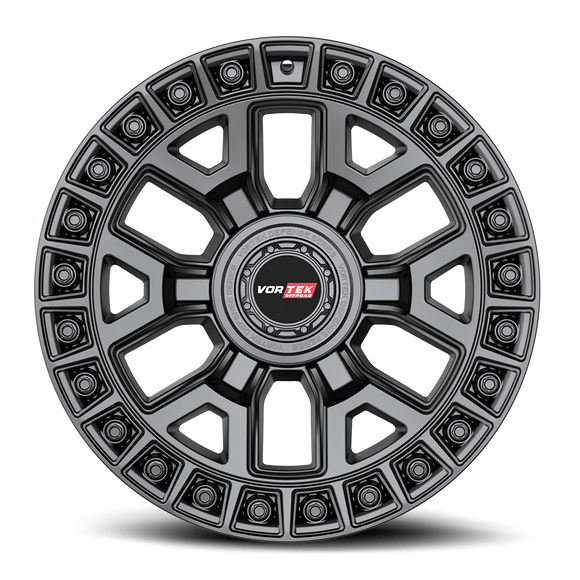 17x9 Vortek VRD-704 Sniper Matte Black 6x114.3 ET12 CB78.1 Wheel Rim