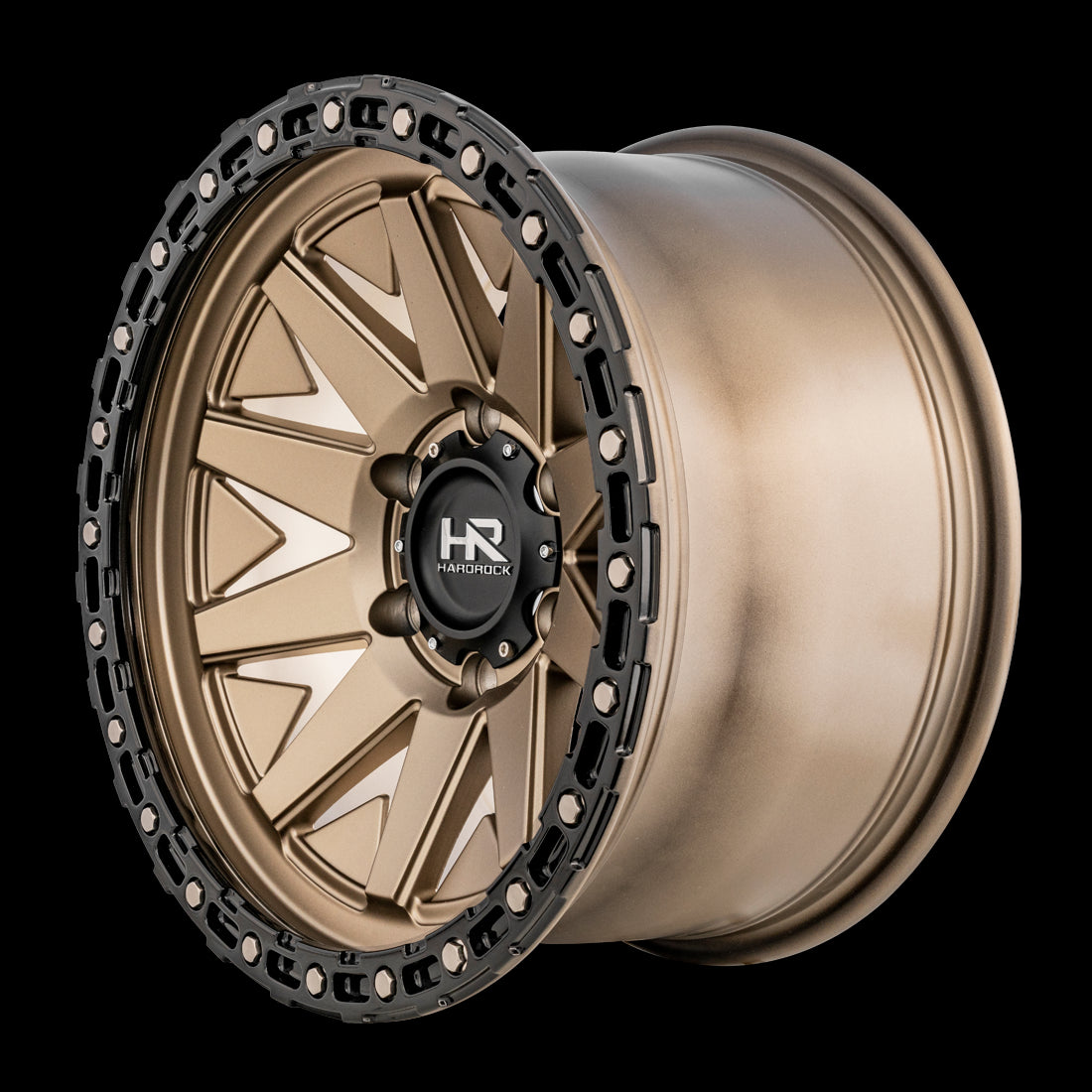 17x9 Hardrock H106 Matte Bronze-Black 6x135 ET-12 wheel/rim