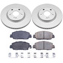 PowerStop Genuine Geomet Coated Rotor and Low-Dust Ceramic Brake Pad Kit