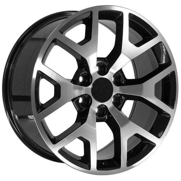 22" Replica Wheel CV92 Fits GMC Sierra Rim 22x9 Machined Wheel