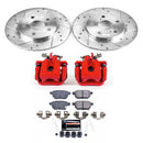 PowerStop Z23 Daily Driver Carbon-Fiber Ceramic Pads Drilled & Slotted Rotor & C