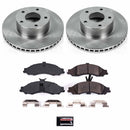 PowerStop OE Stock Replacement Low-Dust Ceramic Brake Pad and Rotor Kit