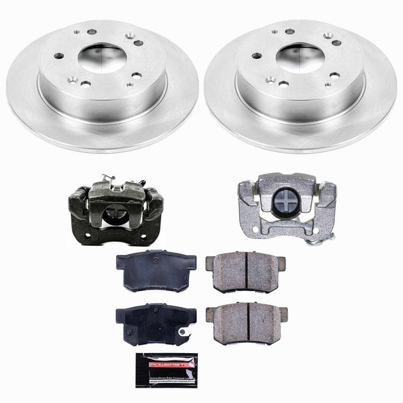 PowerStop OE Stock Replacement Low-Dust Ceramic Brake Pad, Rotor and Caliper Kit