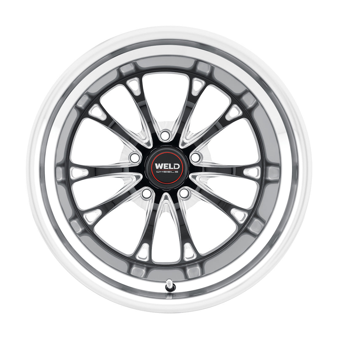 17x11 WELD Performance Belmont Drag Gloss Black Milled 5x115 ET6 Wheel Rim - 0