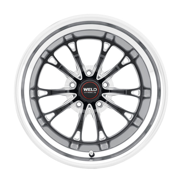17x11 WELD Performance Belmont Drag Black Milled 5x115 ET6 CB78.1 Wheel Rim