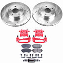 PowerStop Z23 Daily Driver Carbon-Fiber Ceramic Pads Drilled & Slotted Rotor & C