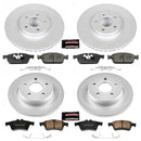 PowerStop Genuine Geomet Coated Rotor and Carbon-Fiber Ceramic Brake Pad Kit