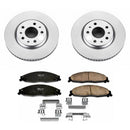 PowerStop Genuine Geomet Coated Rotor and Low-Dust Ceramic Brake Pad Kit