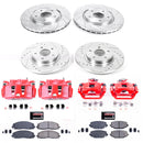 PowerStop Z23 Daily Driver Carbon-Fiber Ceramic Pads Drilled & Slotted Rotor & C