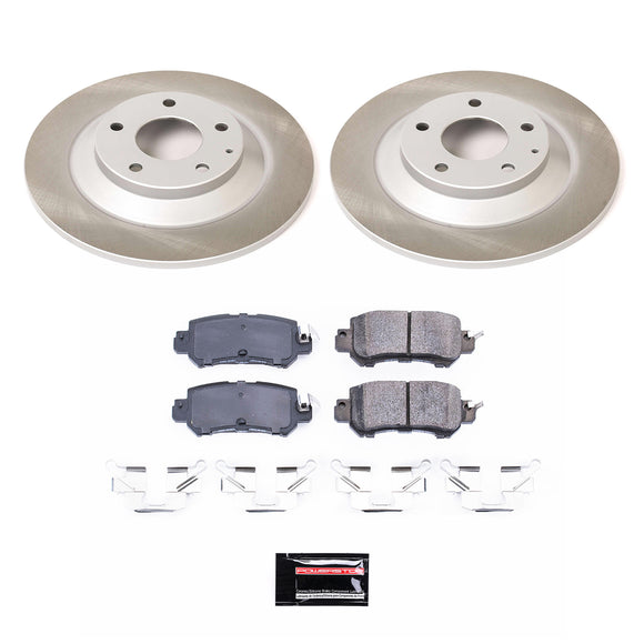PowerStop Semi-Coated Rotor and Low-Dust Ceramic Brake Pad Kit