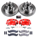 PowerStop Z23 Daily Driver Carbon-Fiber Ceramic Pads Drilled & Slotted Rotor & C