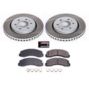 PowerStop Semi-Coated Rotor and Low-Dust Ceramic Brake Pad Kit