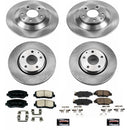 PowerStop OE Stock Replacement Low-Dust Ceramic Brake Pad and Rotor Kit