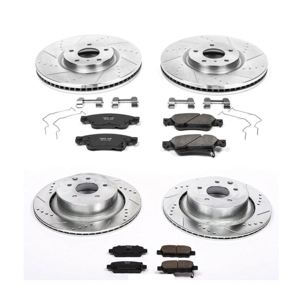 PowerStop Z23 Daily Driver Carbon-Fiber Ceramic Brake Pad and Drilled & Slotted