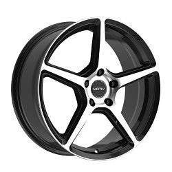 17X7.5 Motiv 433MB Blade Gloss Black Machined Face 5x114.3 ET40 wheel/rim